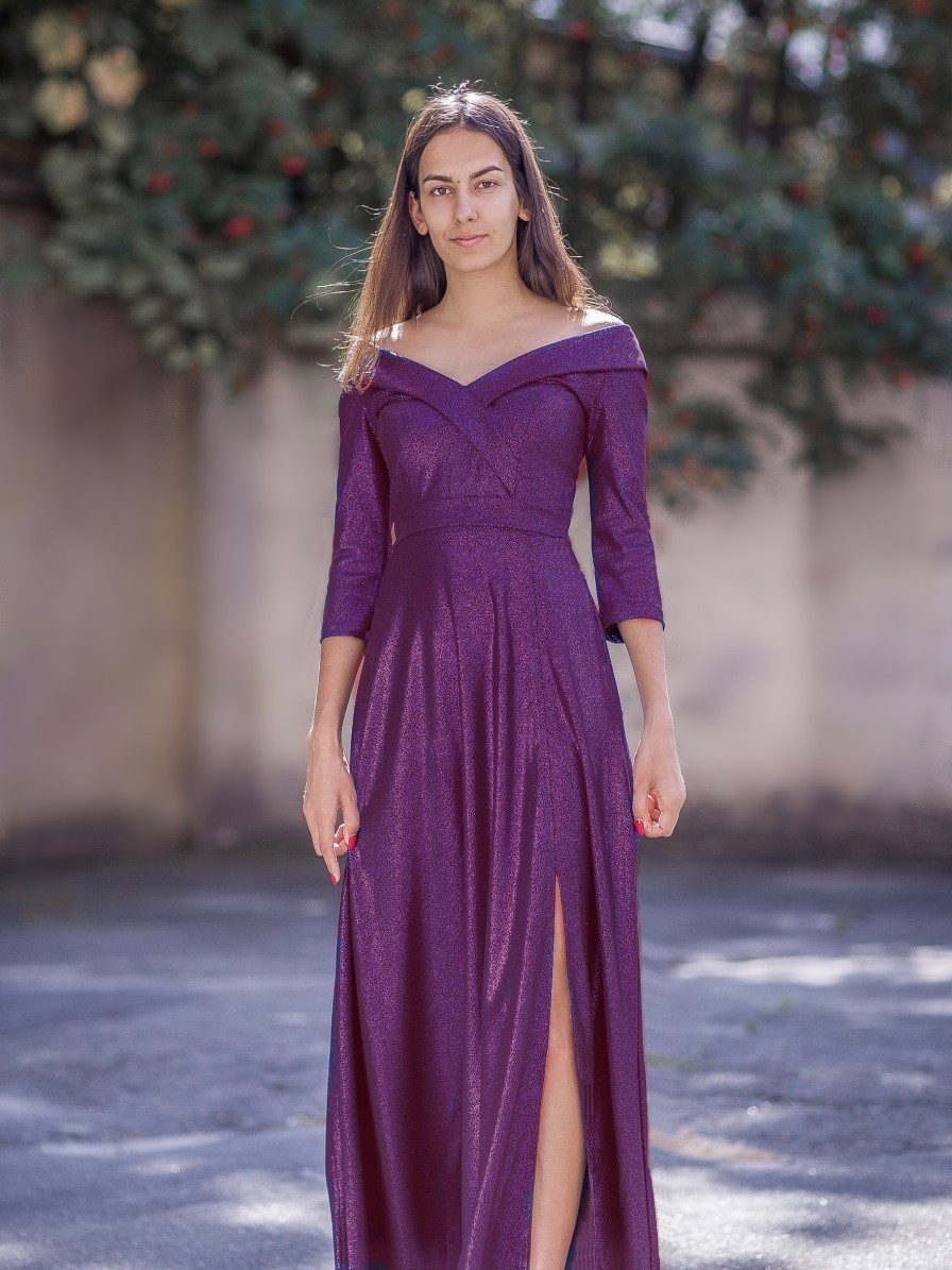 

Вечерне длинное платье большого размера FashionYouWant S марсала 43425368