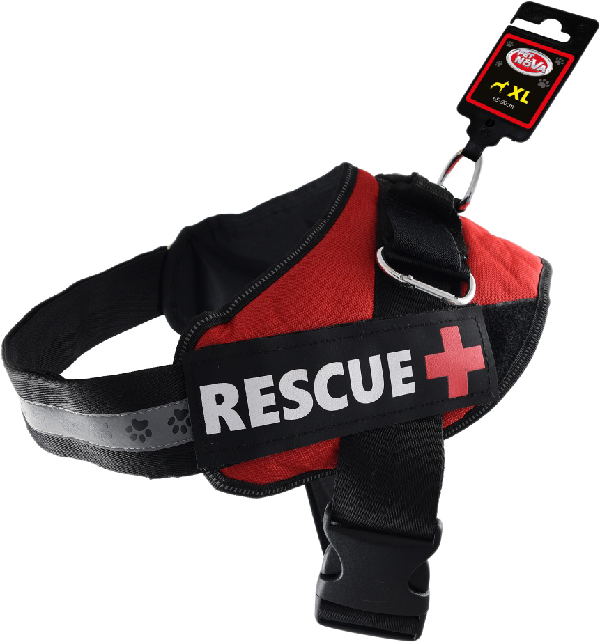 

Шлея усиленная Pet Nova Rescue+ XL 70-90 см Красная (HA-RESCUE-RE-XL)