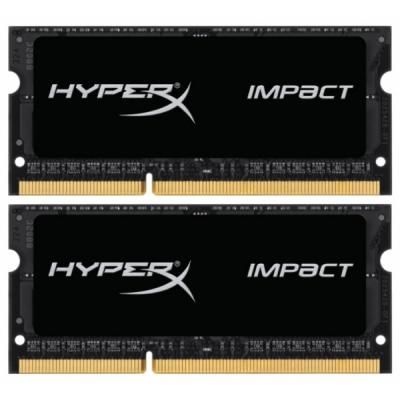 

Модуль памяти для ноутбука SoDIMM DDR3L 16GB (2x8GB) 1866 MHz HyperX Impact Black HyperX (Kingston Fury) (HX318LS11IBK2/16)