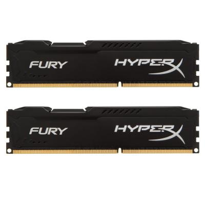 

Модуль памяти для компьютера DDR3 8Gb (2x4GB) 1600 MHz HyperX Fury Black HyperX (Kingston Fury) (HX316C10FBK2/8)
