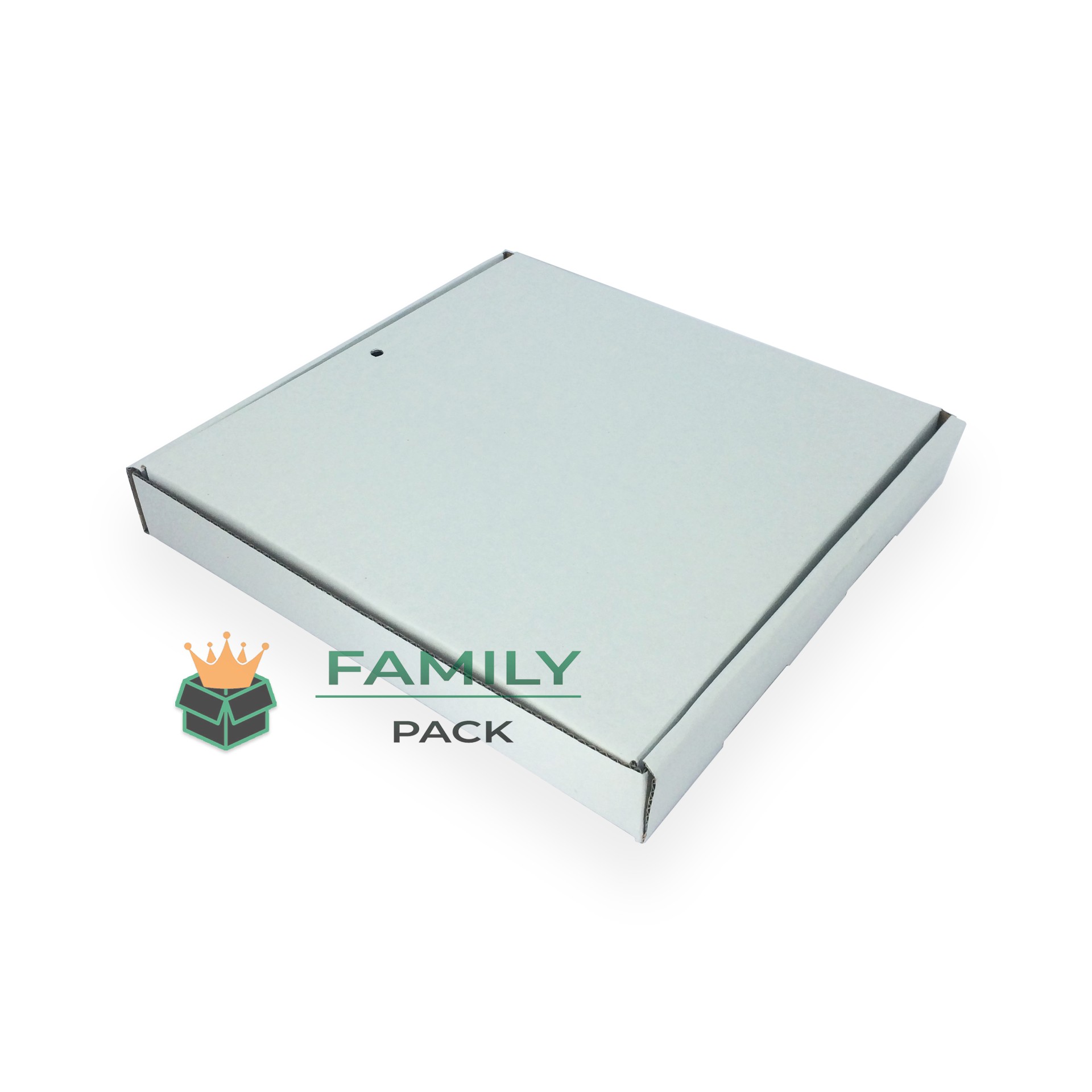 

Коробка 25х25х3.5 см 10шт белая Dmytropack