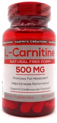 Жиросжигатель Earths Creation L Carnitine 500 мг 30 капсул ...