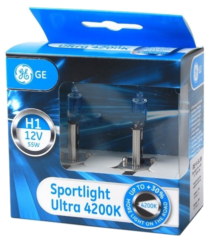Автолампа General Electric 12V H1 55W комплект 2 шт (50310SBU-2D-90900 ...