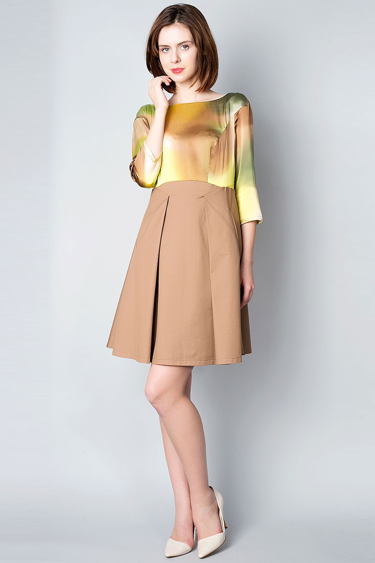 

Сукня GOLDA  комбі GLD0022, Сукня GOLDA 42 комбі GLD0022