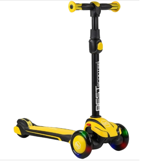 

Самокат трехколесный MAXI Best Scooter MX-80204 до 60кг желтый