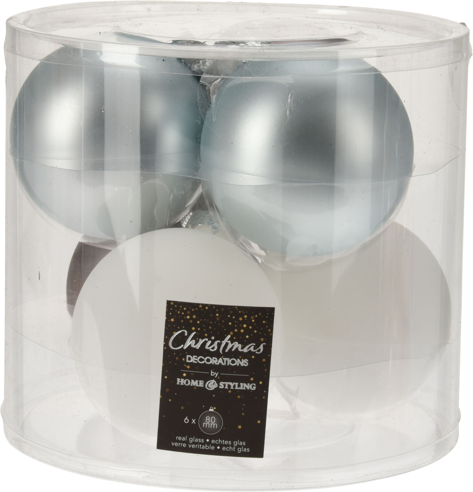 

Набор елочных шаров Christmas Decoration 8 см 6 шт (ABR702550)