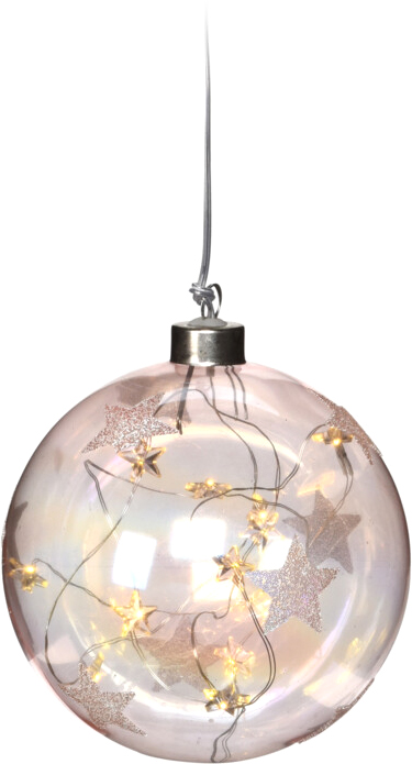 

Елочный шар Christmas Decoration 12 см со светодиодами бежевый (ABT610650_beige)