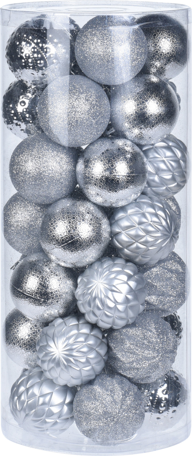 

Набор елочных шаров Christmas Decoration 6 см 35 шт серебро (CAA113410)