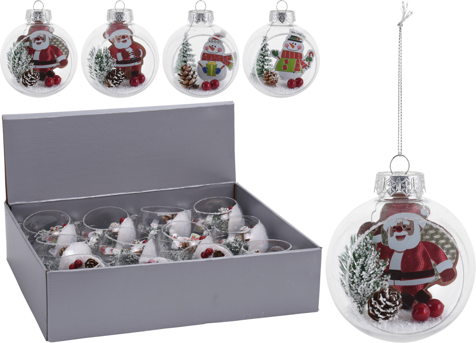 

Набор елочных шаров Christmas Decoration 8 см 12 шт (CAA724890)