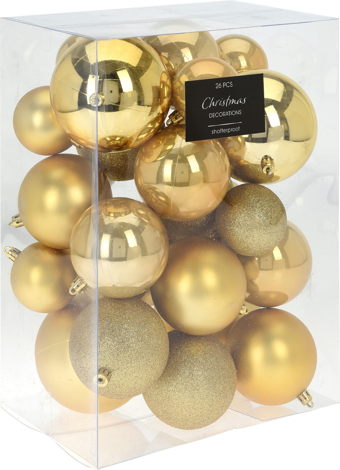 

Набор елочных шаров Christmas Decoration 26 шт золото (CAN223000)