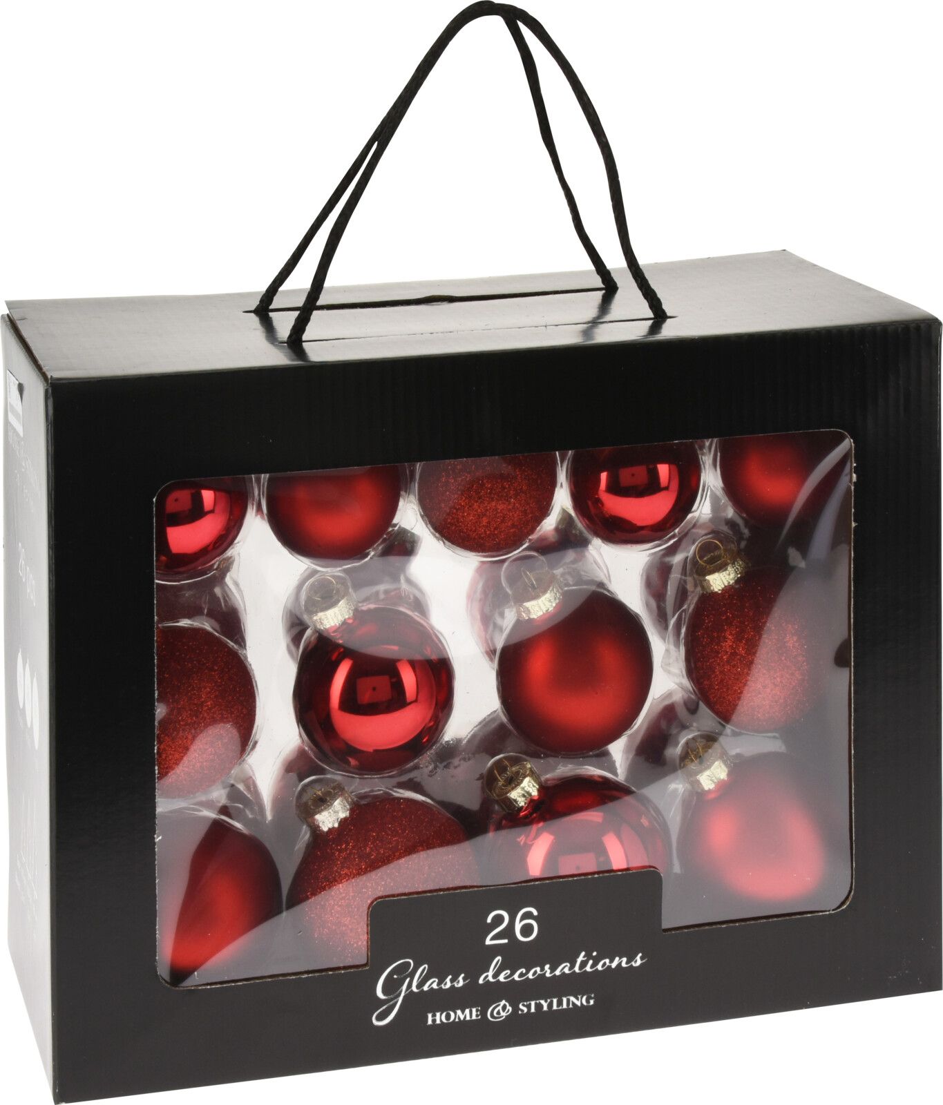 

Набор елочных шаров Home & Styling Collection 26 шт красный (AVK100020)