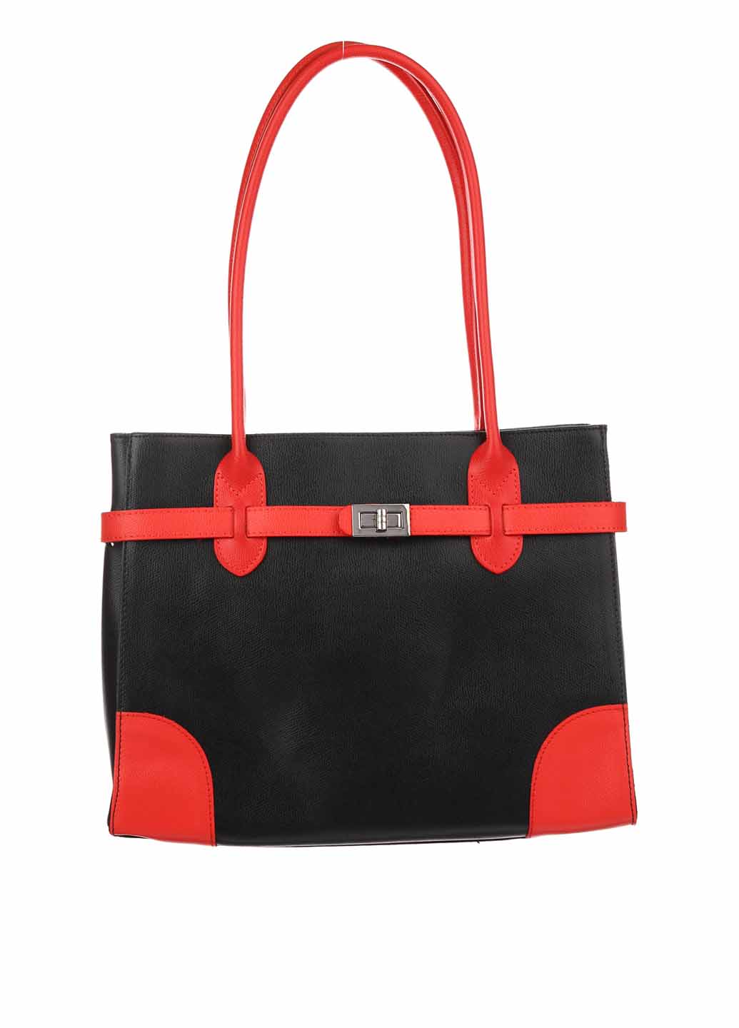 

Деловая Сумка Italian Bags 3342_black_red Кожаная Черный
