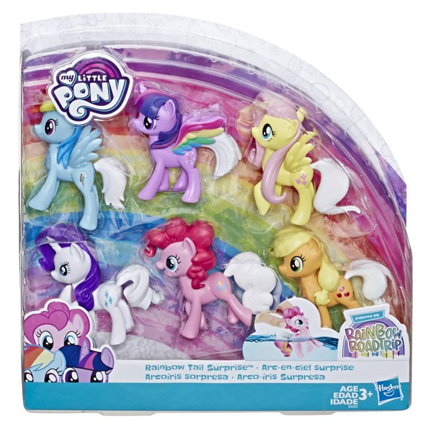 

Игровой набор My Little Pony Радужный Хвостик Rainbow Tail Surprise Pack of 6 3-In Color Change Pony