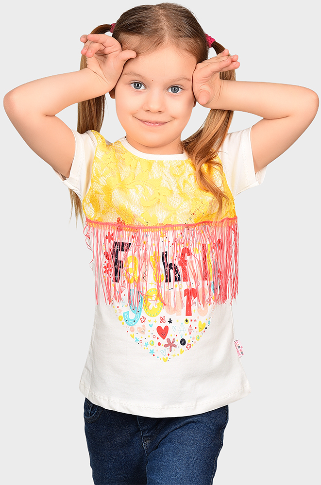 

Футболка Kiwi Kids 3300-2 116 см Молочный
