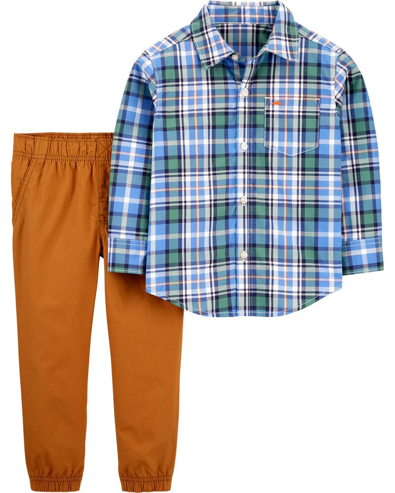 

Комплект двойка Carters клеточка 7138 Carter's 92 Синий 47625