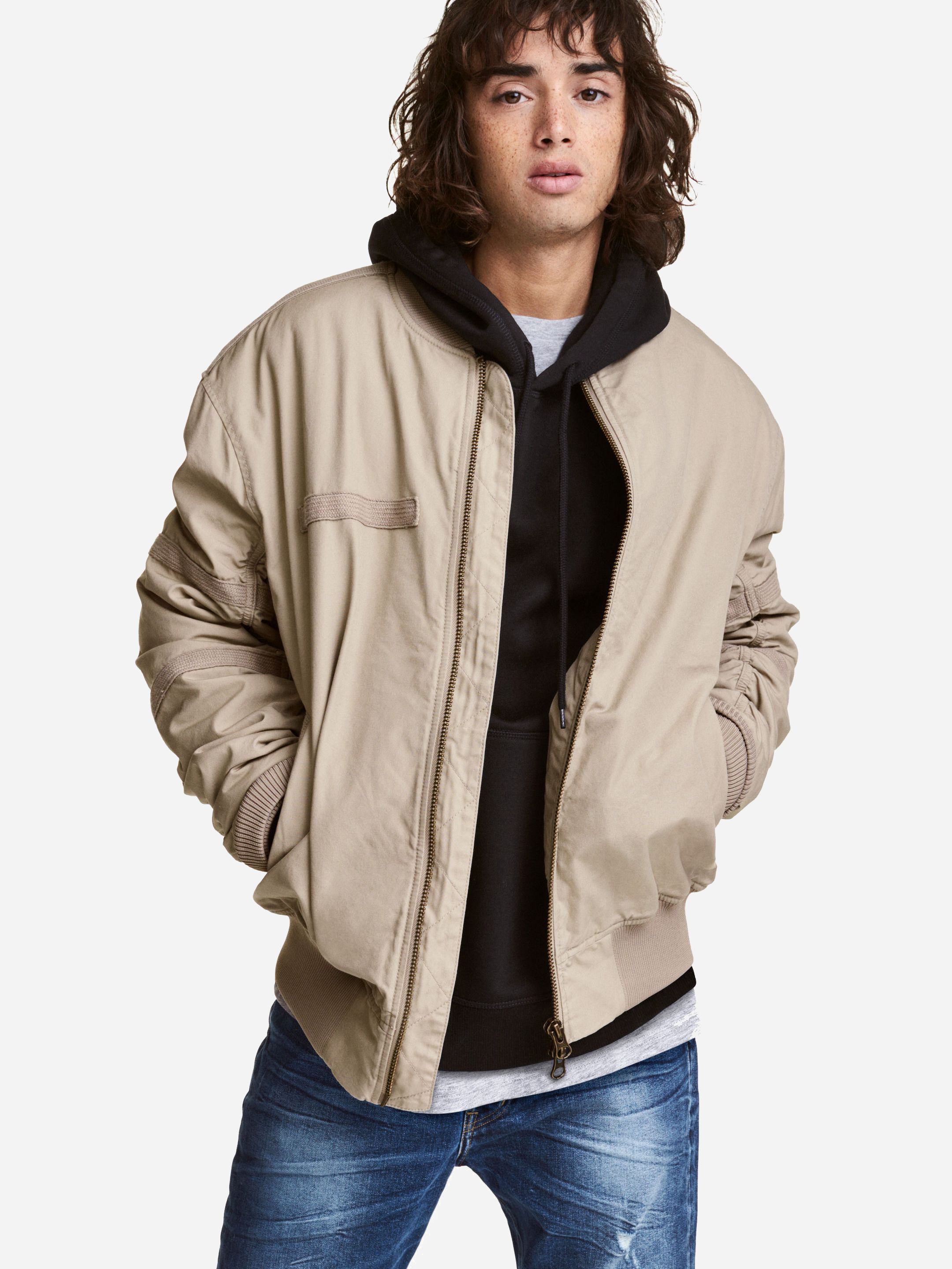 

Бомбер H&M Divided XAZ061450YGVX XL Бежевый