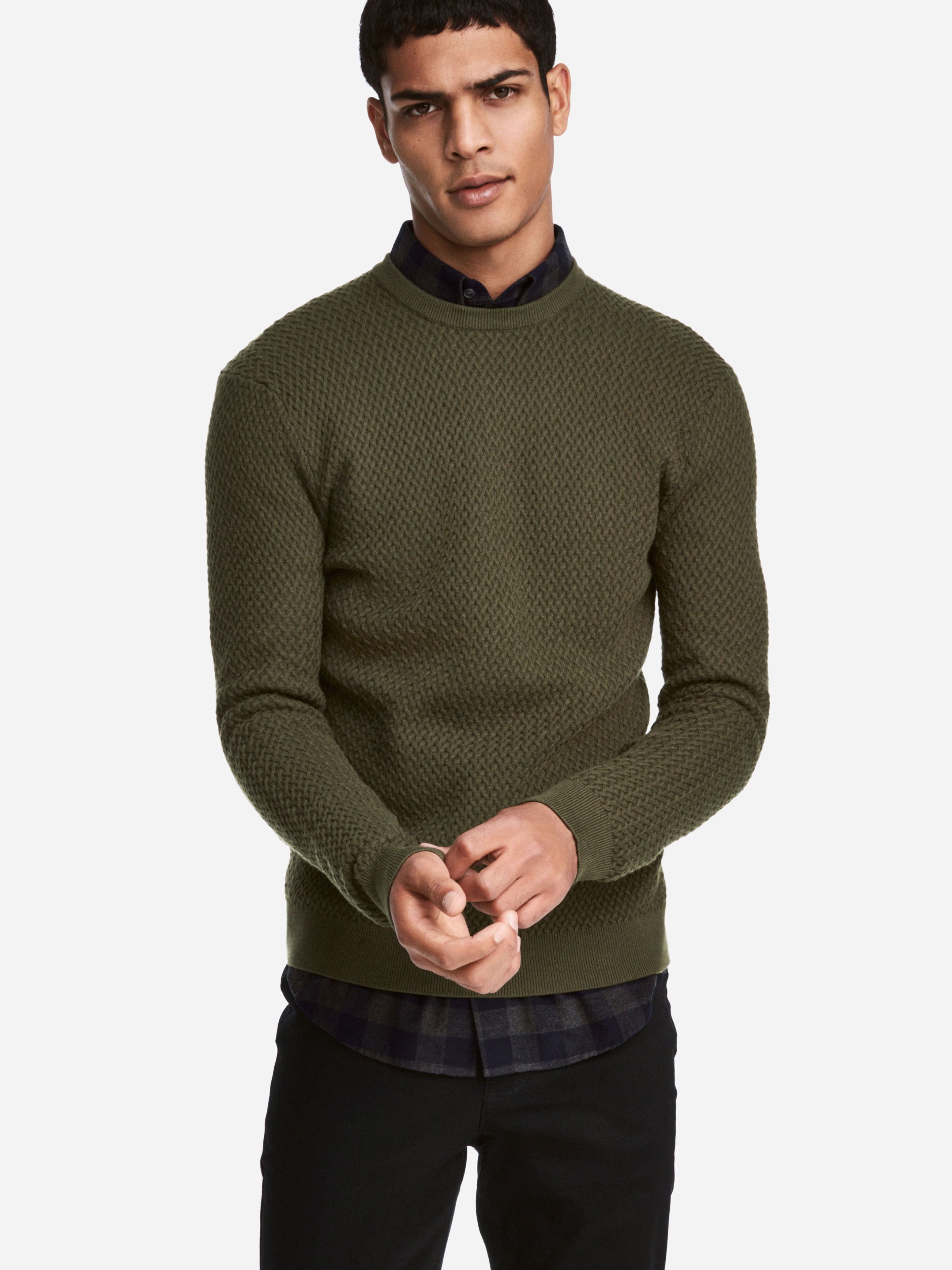 

Джемпер H&M XAZ092358DLUL XS Темно-зеленый