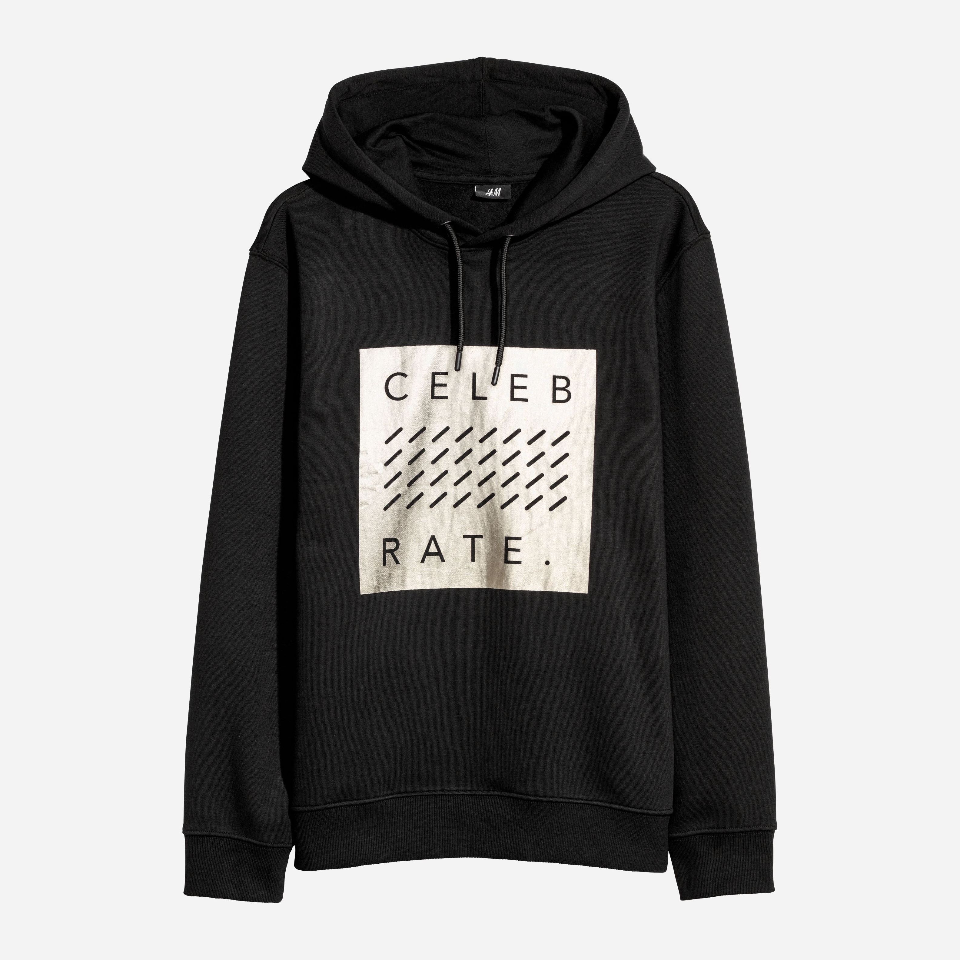 

Худи H&M XAZ155824HXNF L Черное с принтом