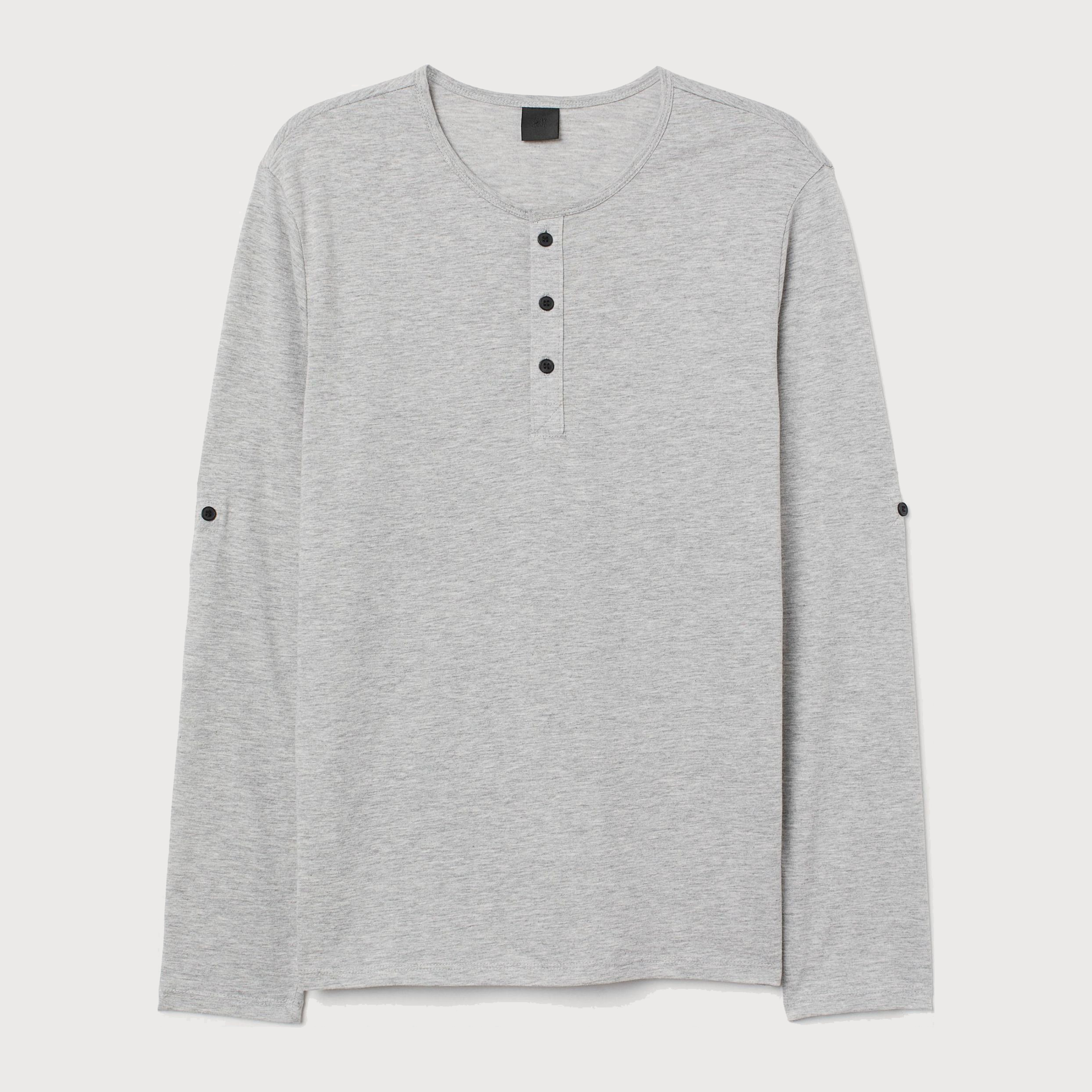 

Лонгслив H&M XAZ137894MSVQ L Серо-черный
