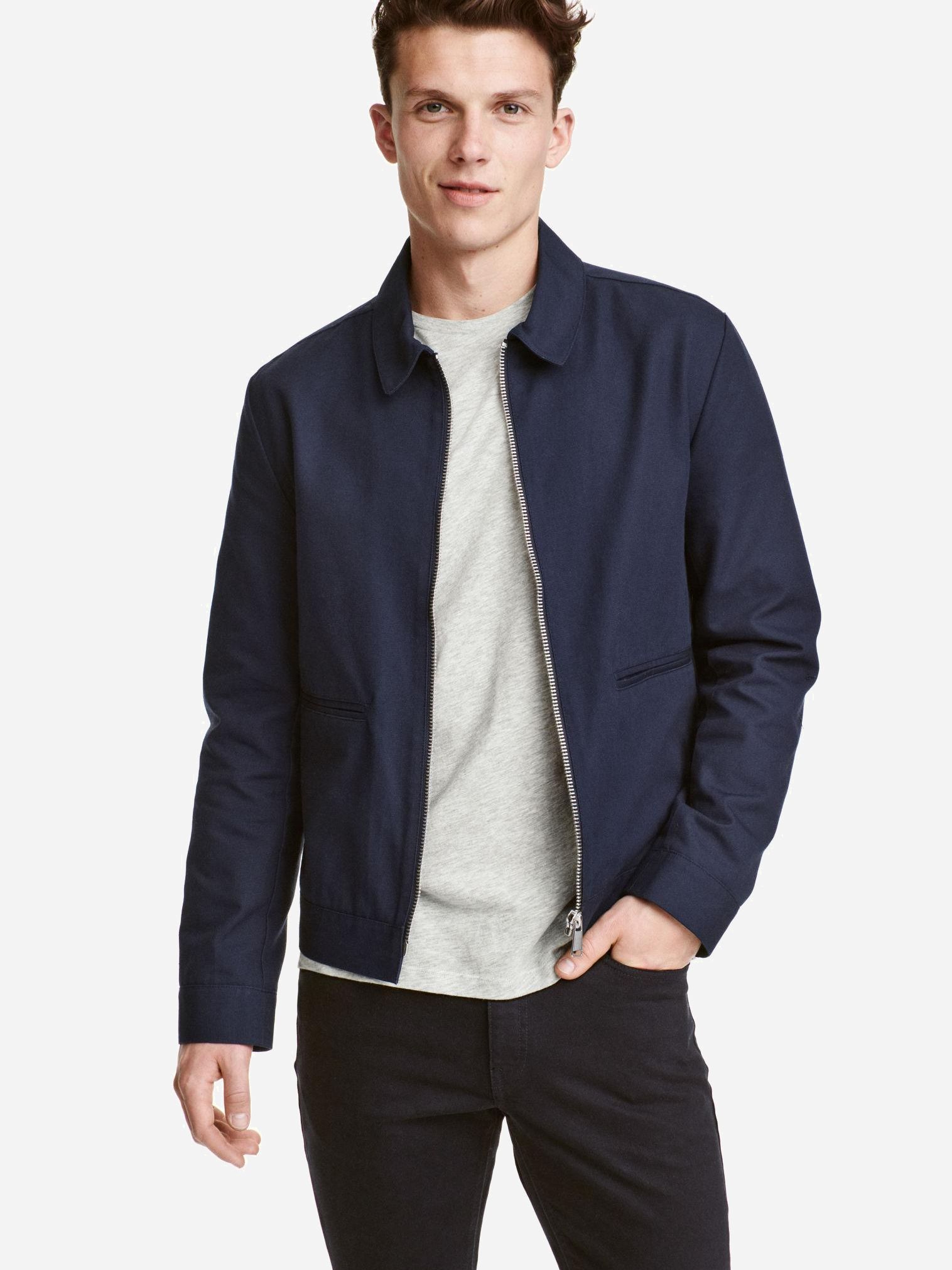 

Бомбер H&M XAZ150840TINP M Темно-синий