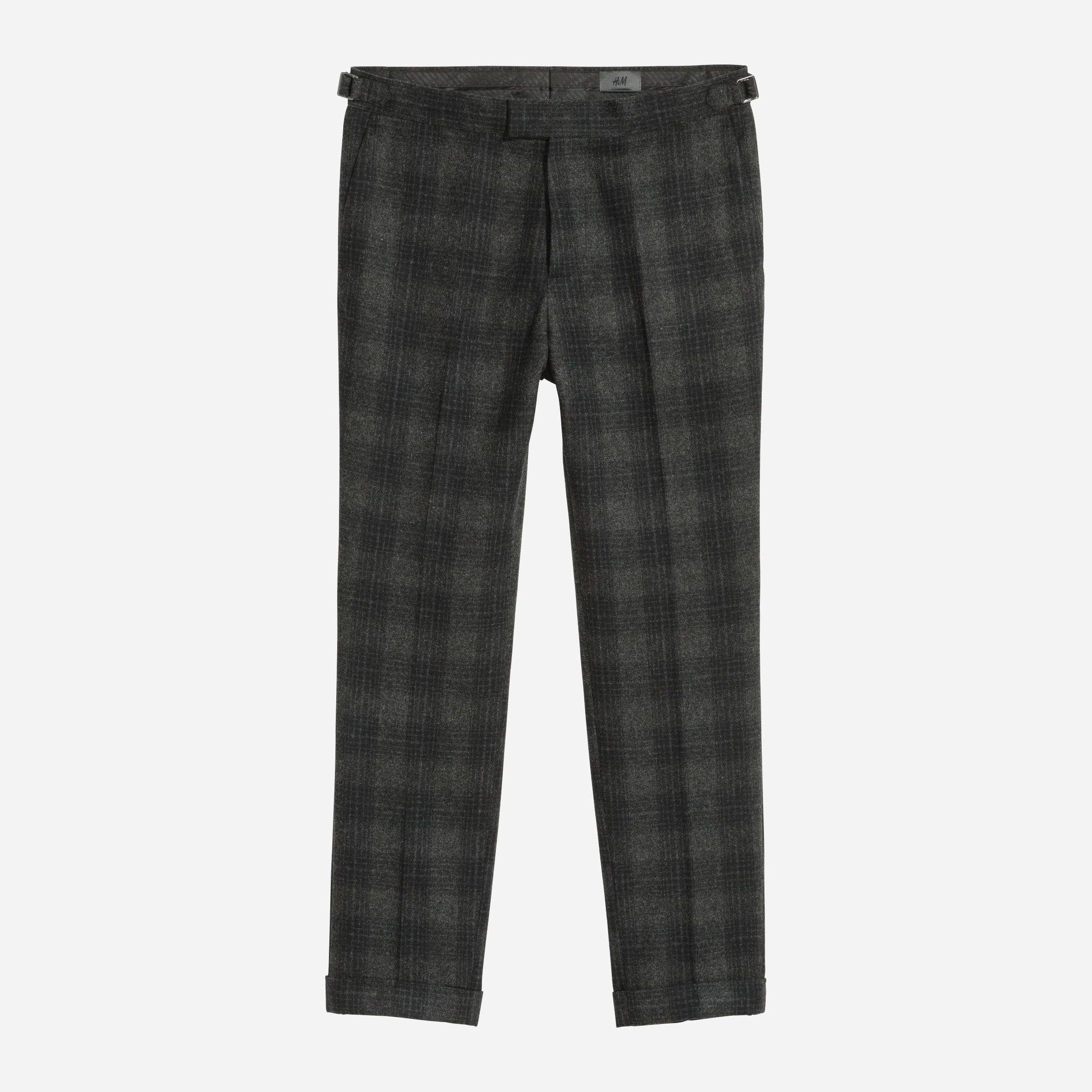 

Брюки H&M XAZ164606KVDQ 56 Темно-серые в клетку