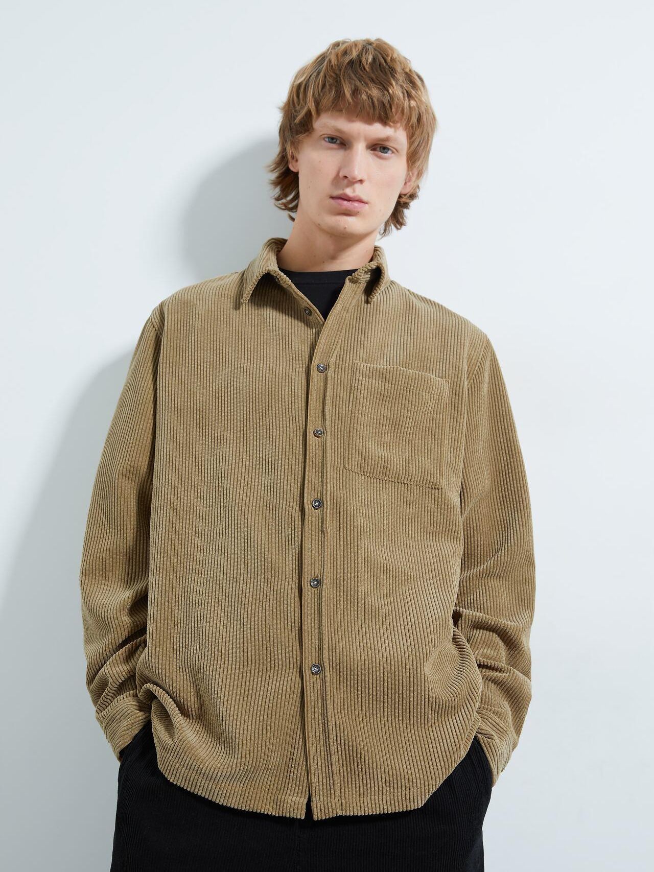 

Рубашка вельветовая Zara XAZ239852XIVN  Бежевая, Рубашка вельветовая Zara XAZ239852XIVN L Бежевая