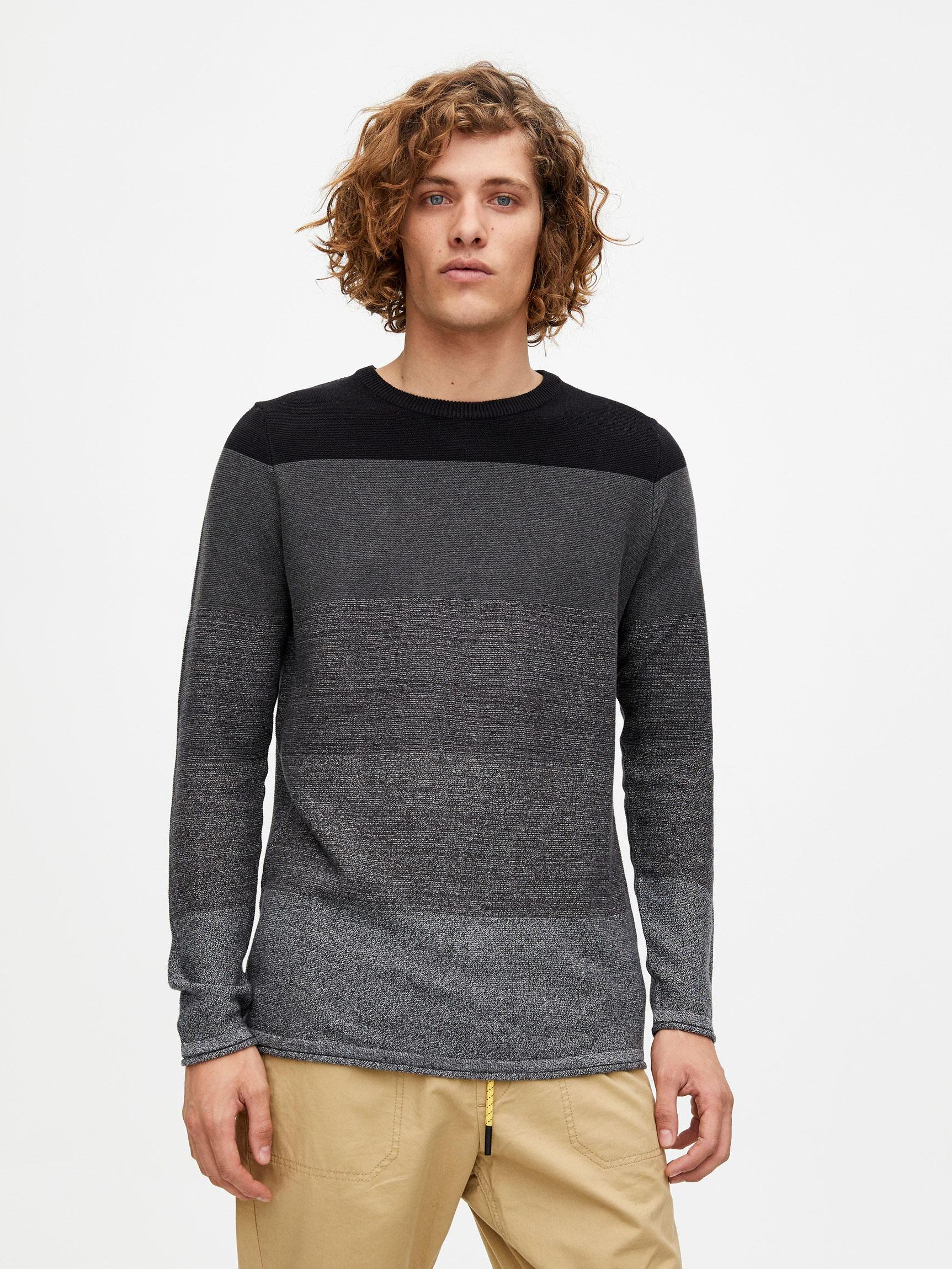 

Джемпер Pull & Bear XAZ241032IQGQ L Черно-серый