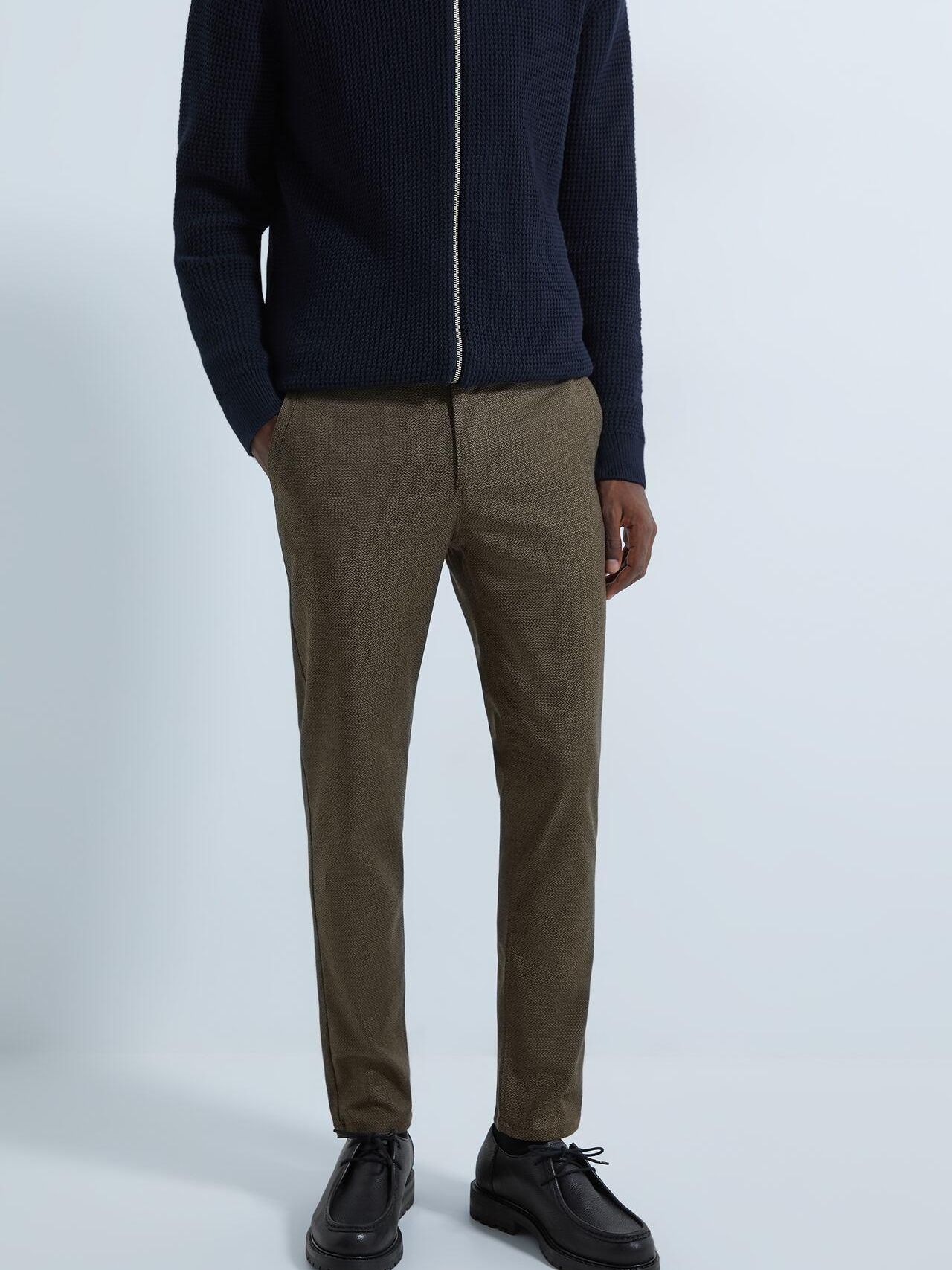 

Брюки Zara XAZ244863ETME  Болотные, Брюки Zara XAZ244863ETME 46 Болотные