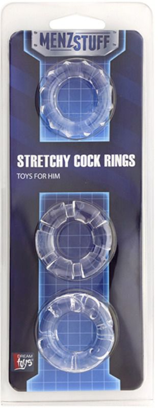 

Набор эрекционных колец Menzstuff Stretchy Cock Rings цвет прозрачный