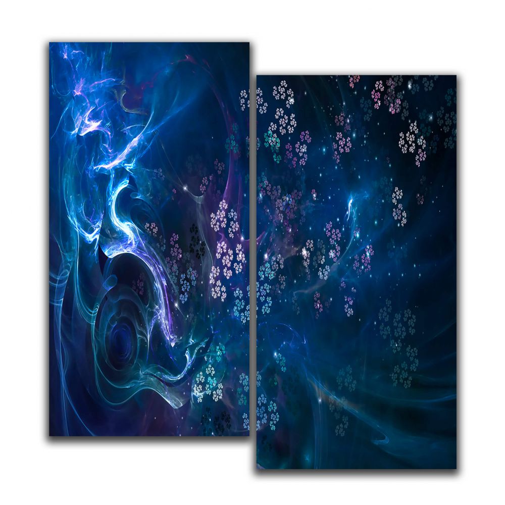 

Модульная картина на стену IdeaClock Twilight, 65х60 см