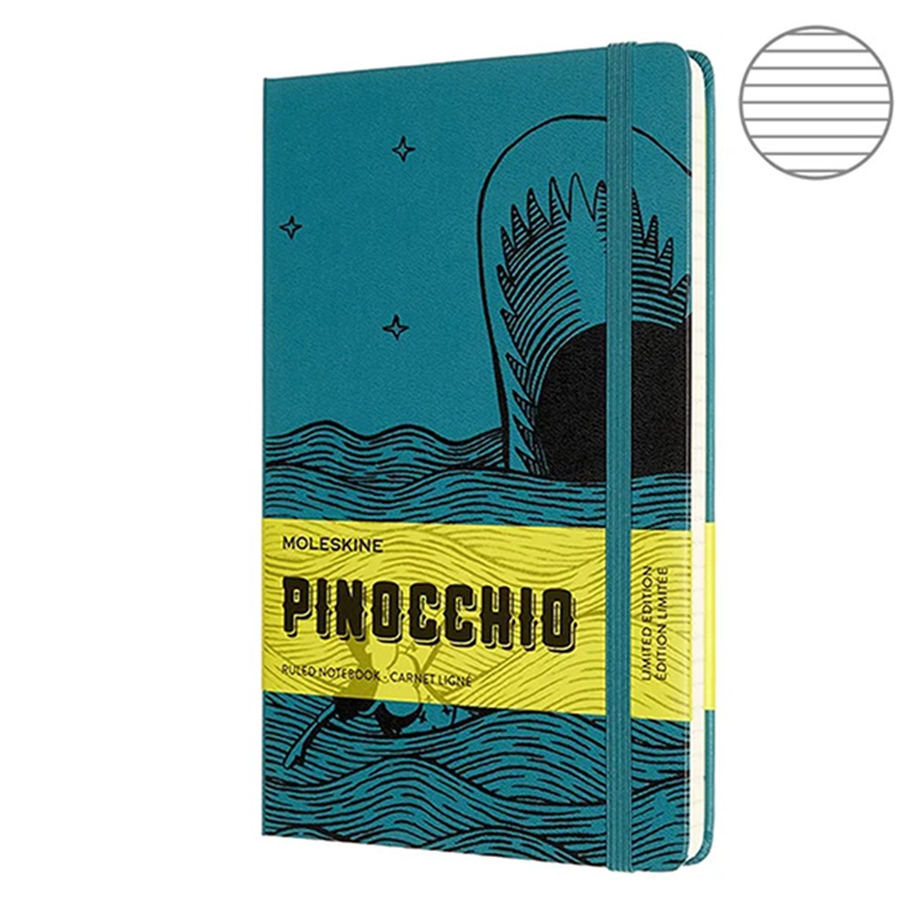 

Блокнот Moleskine Pinocchio средний бирюзовый LEPIQP060B