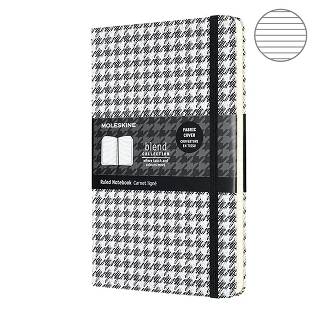 

Блокнот Moleskine Blend Blend Pied-de-poule средний серый LCBD07QP060B