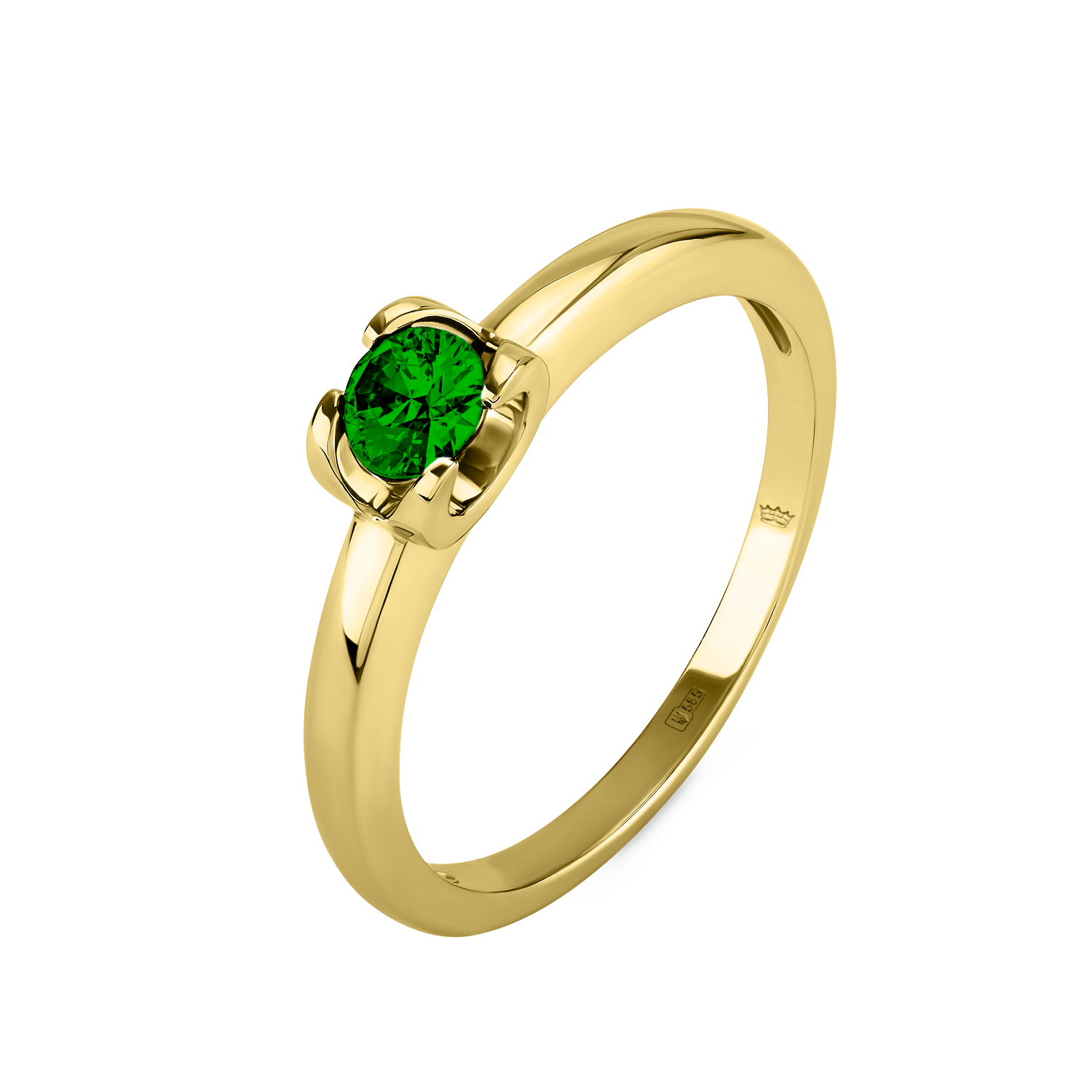 

Каблучка dream З ЖОВТОГО ЗОЛОТА ІЗ СМАРАГДОМ cava.cool