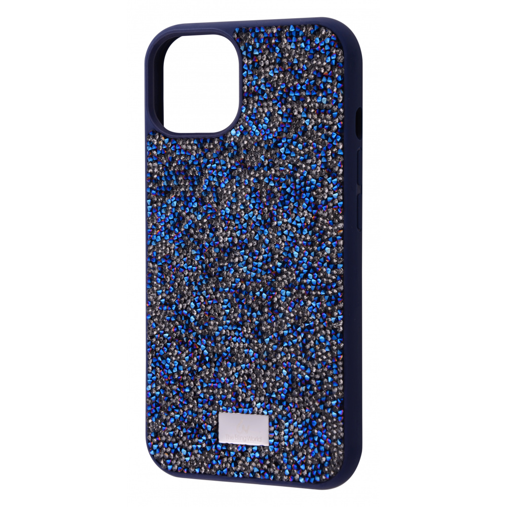 

Чехол-накладка с камнями и блёстками Bling World ROCK DIAMOND iPhone 13 navy Синий