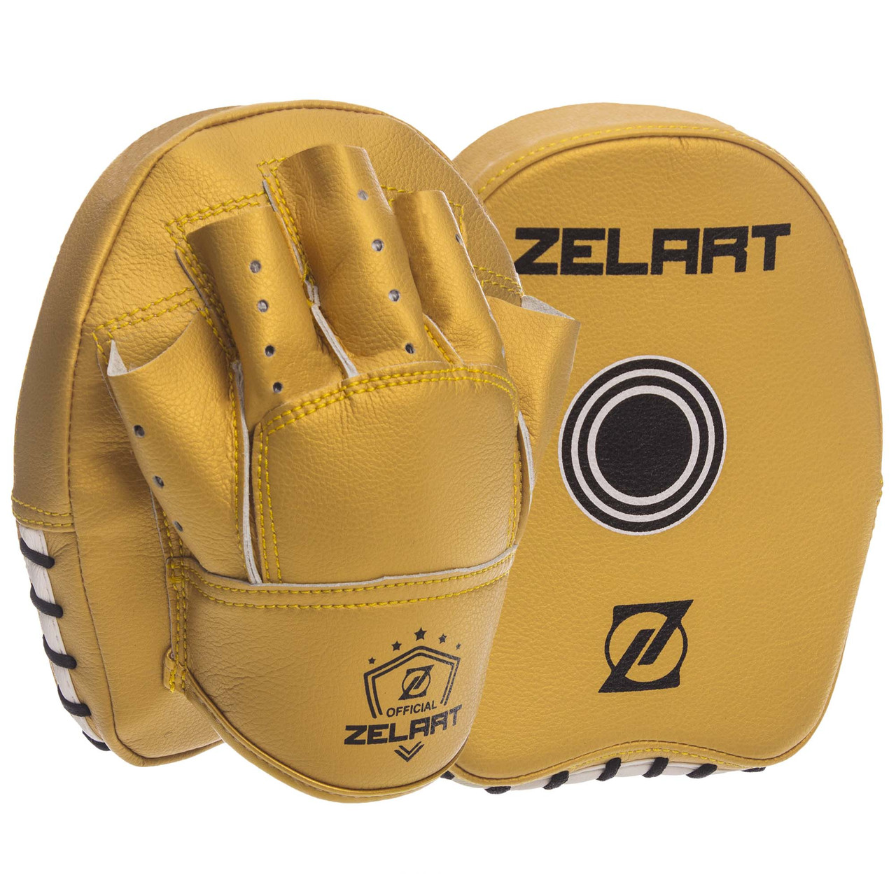 

Лапа Изогнутая для бокса и единоборств ZELART BO-1418 20x17x3см 2шт (золотая)
