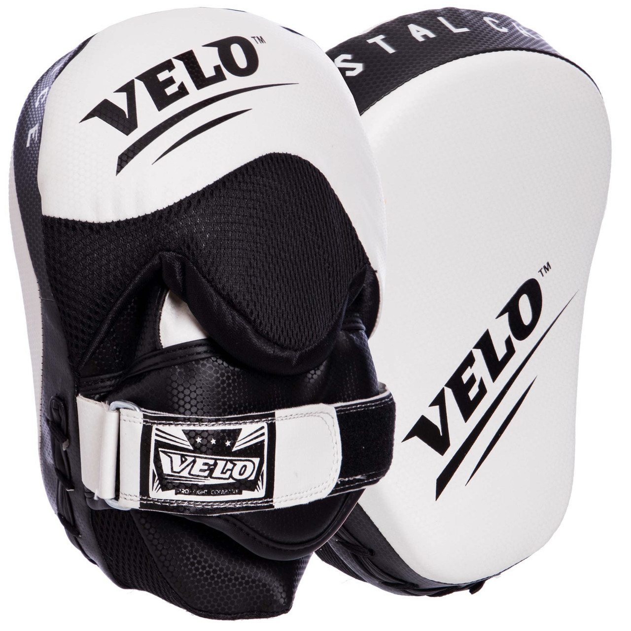 

Лапа Изогнутая для бокса и единоборств VELO VL-2212 23x17x11см 2шт (белая)