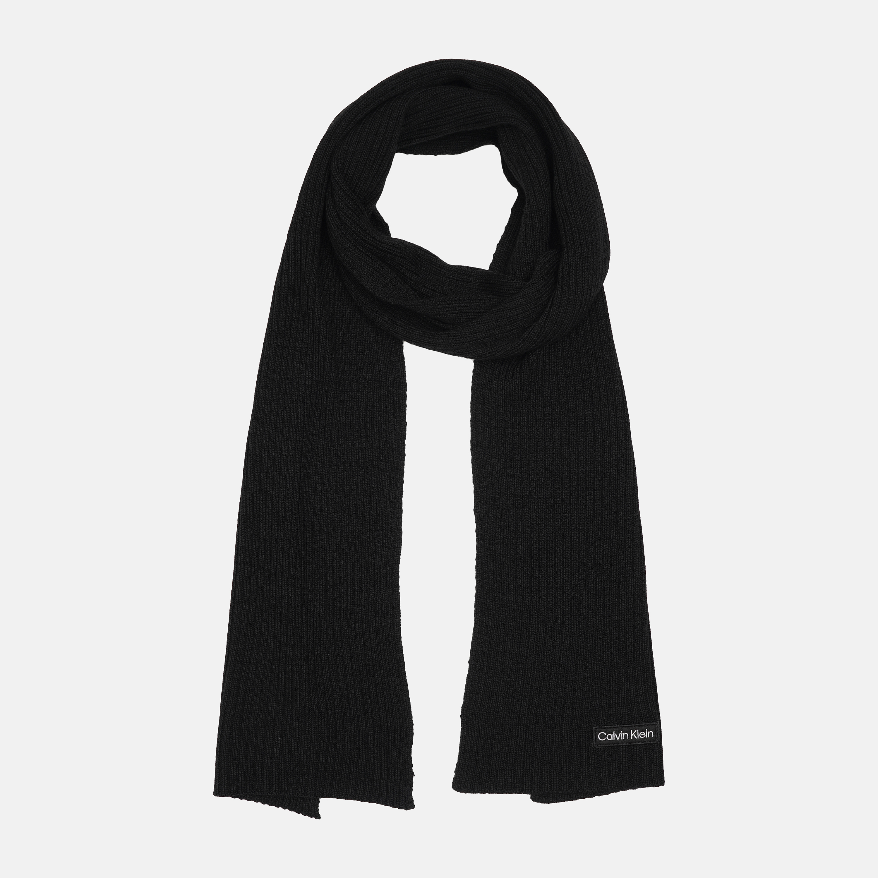 

Шарф Calvin Klein Jeans Felt Patch Knit Scarf 30x180cm K50K507536-BAX Black