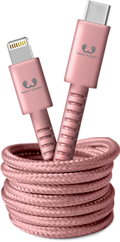 

Кабель синхронизации Fresh 'N Rebel Fabriq Cable USB Type-C to Lightning 1.5 м Dusty Pink