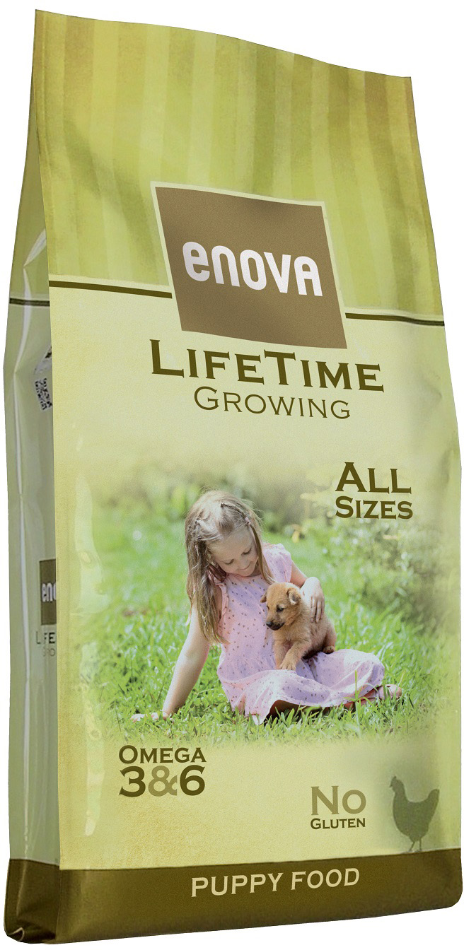 

Сухой корм Enova LifeTime Growing для щенков и юниоров всех пород, а также беременных и кормящих собак 12 кг