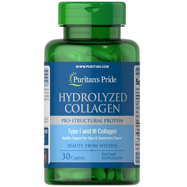 Коллаген Puritans Pride Hydrolyzed Collagen (Type 1 and 3 Collagen) 30