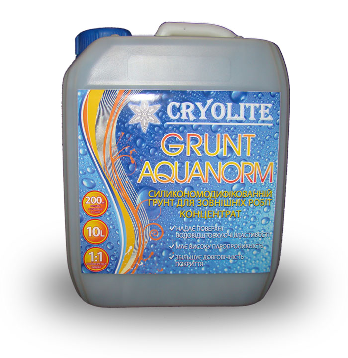

Грунтовка для підготовки поверхні Grunt Aquanorm Cryolite 10л
