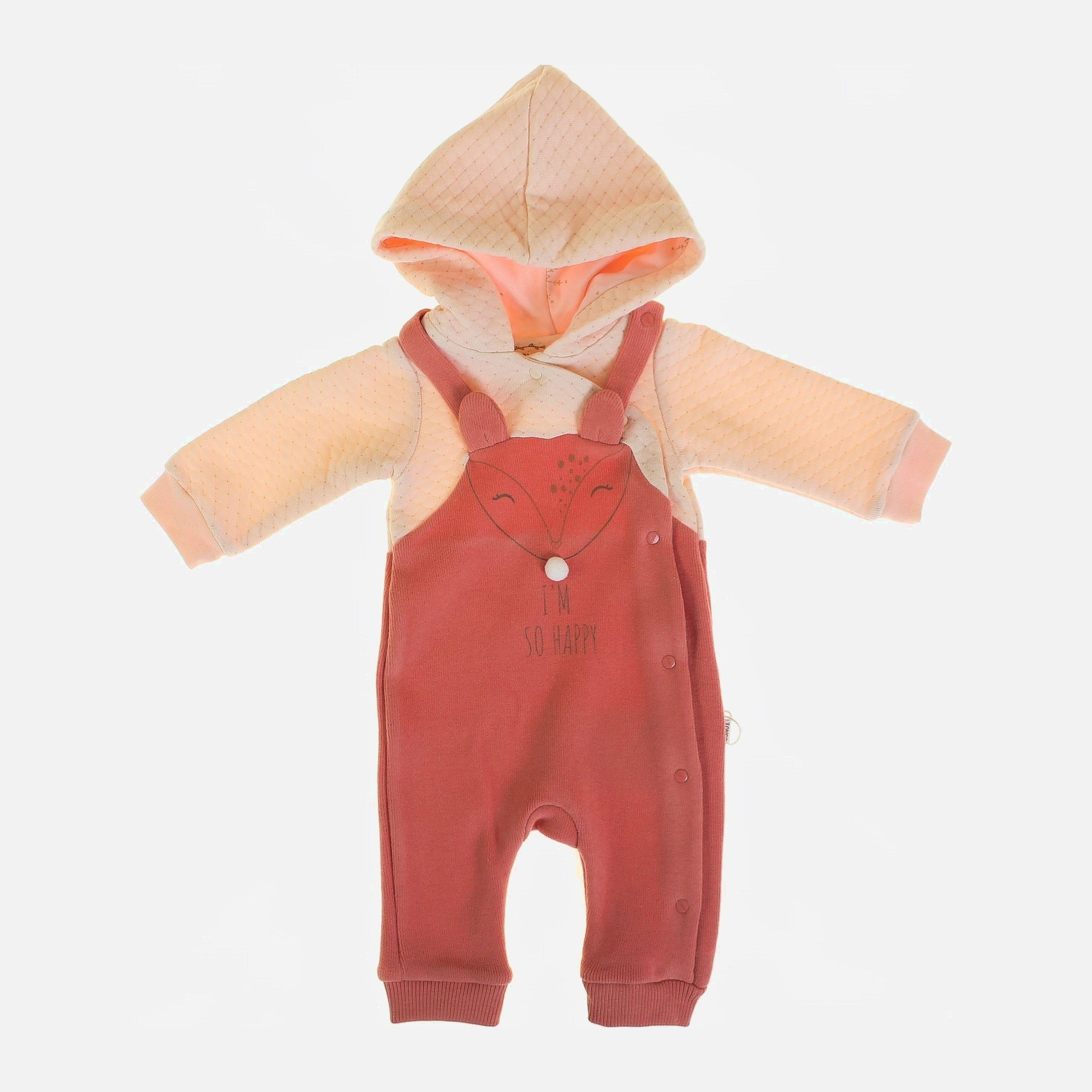 

Демисезонный человечек Tongs Baby 2711 62 см Персиковый/Терракотовый