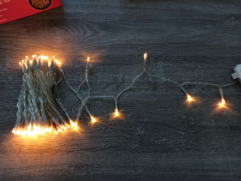 

Светодиодная гирлянда Ansio 100 LED 10 м, теплый белый свет, прозрачный провод, 8 режимов