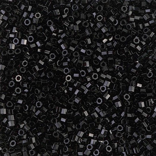 

Бисер Miyuki Delica Beads Cut 15/0 (рубка, натуральный, черный), 50 г (DBSC-10)