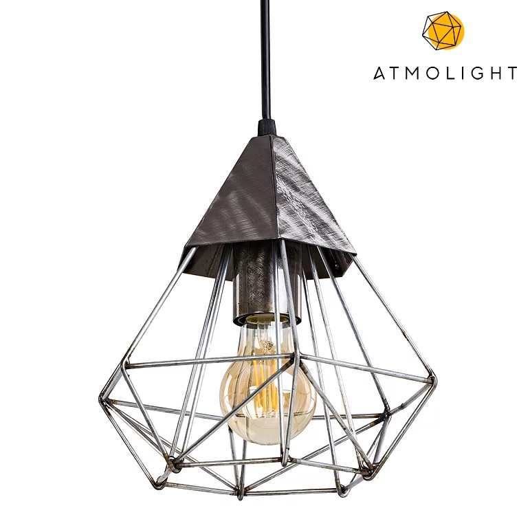 

Металлическая люстра подвесная Atma Light серии Quarz P220 AnticGold
