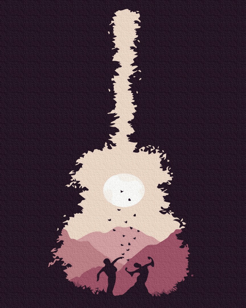 

Картина по номерам Набор для творчества Гитара