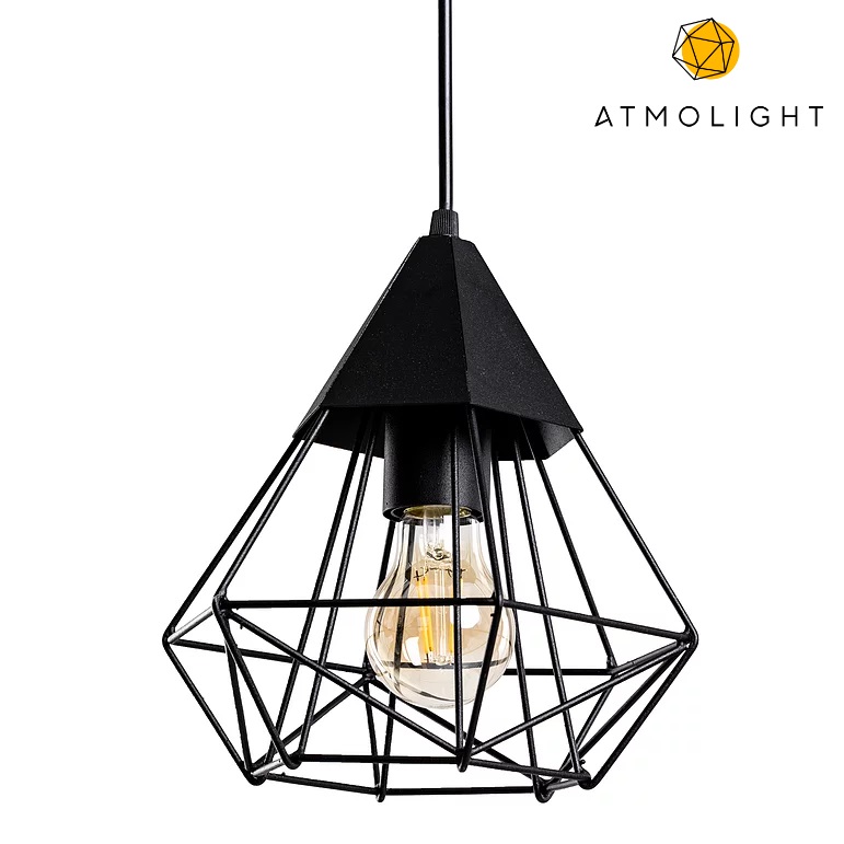 

Металлическая люстра подвесная Atmolight серии Quarz P220 Black