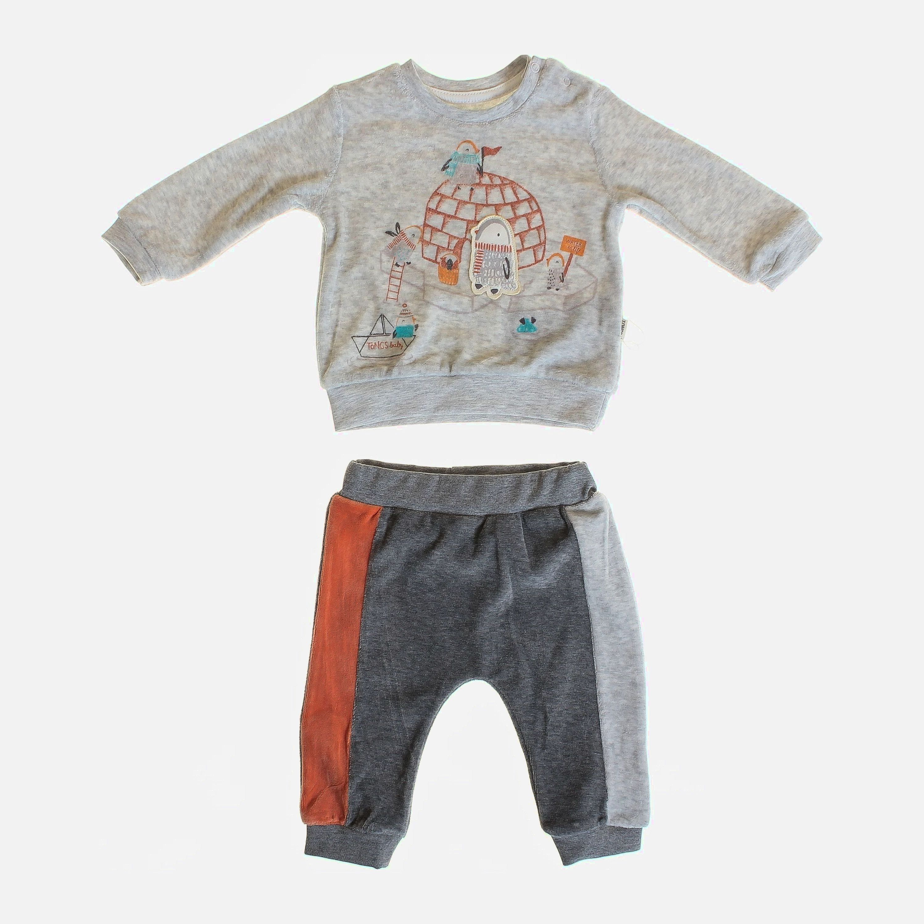 

Спортивный костюм Tongs Baby 4023 74 см Серый (0536062000004)