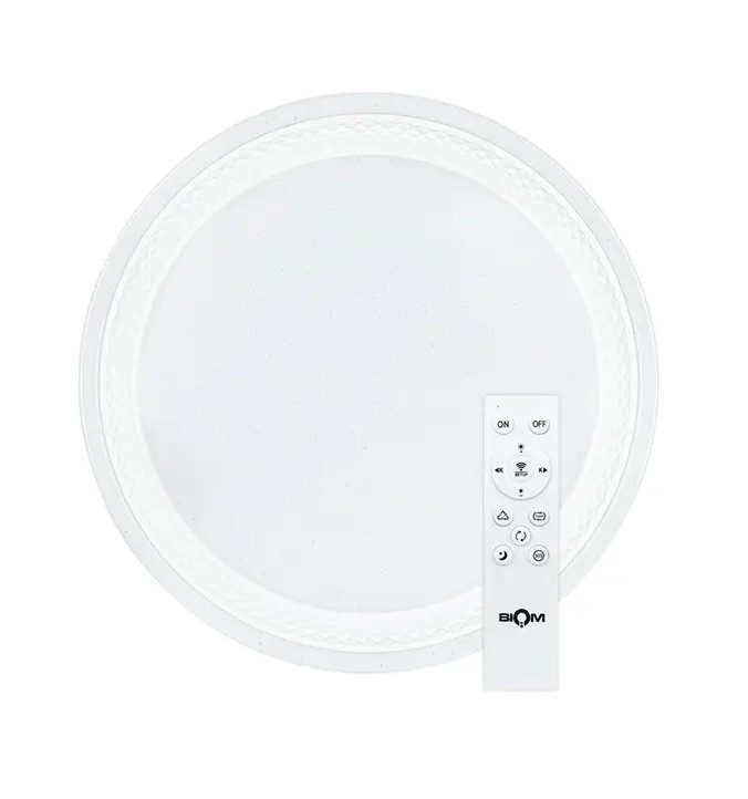 

Светильник светодиодный Biom SMART SML-R19-80-RGB 3000-6000K 80Вт+16Вт RGB с д/у +APP