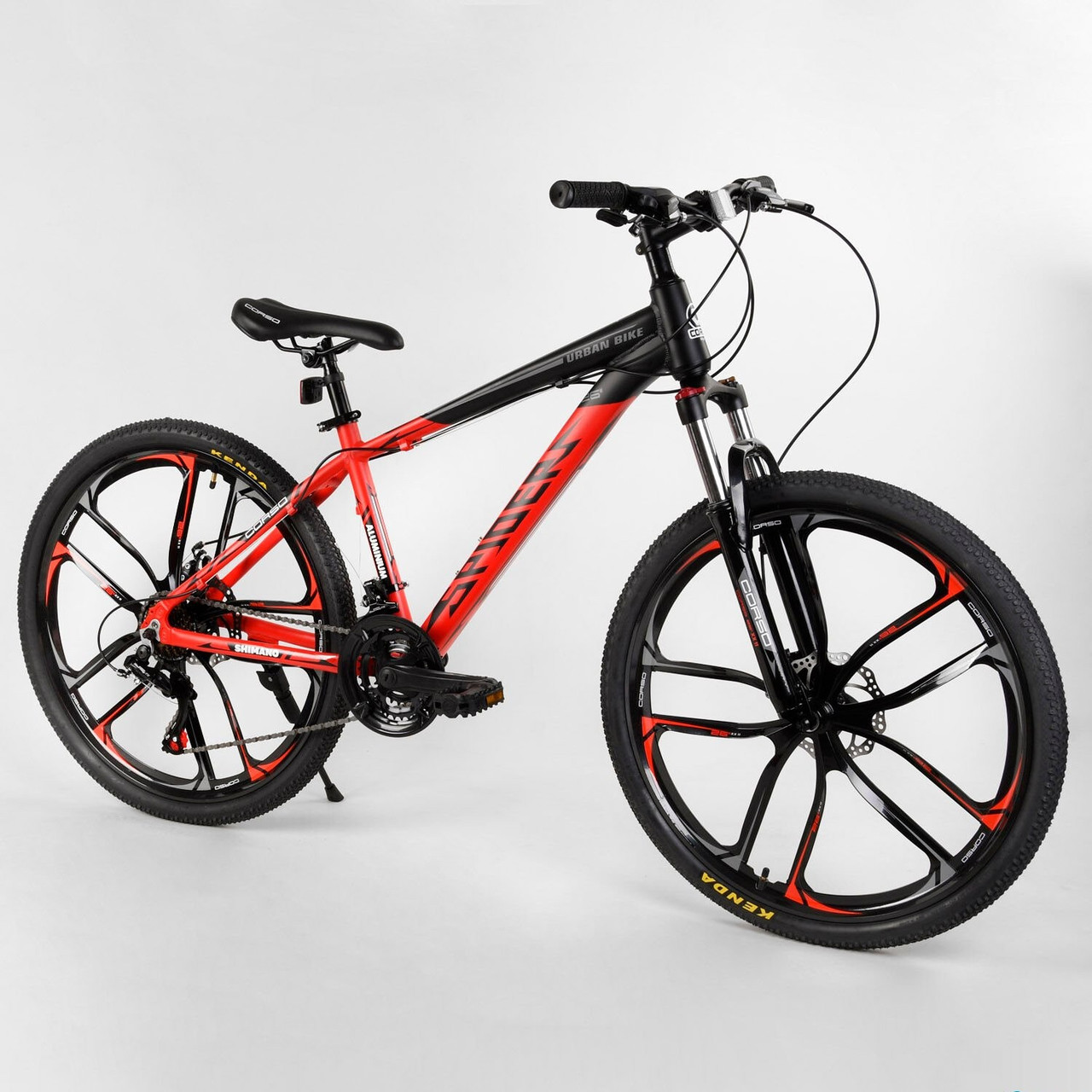 

Велосипед Спортивный 26" "CORSO" "Spider" Black/Orange